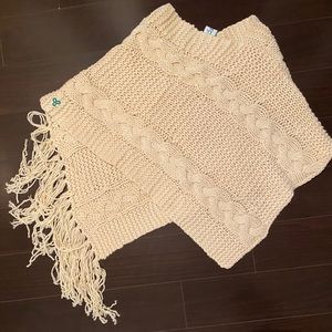 TNA lambswool poncho